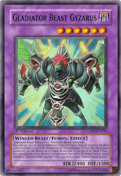 Gladiator Beast Gyzarus [LODT-EN044] Super Rare (ONLINE ORDER ONLY)