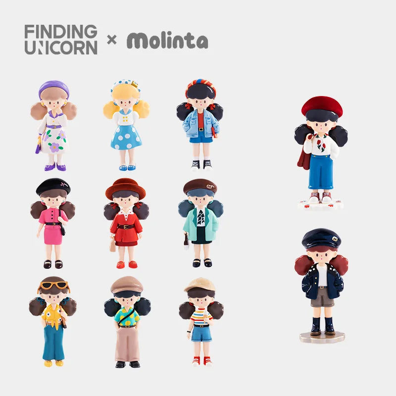Finding Unicorn Molinta Retro Girls Series Blind Box (1 Blind Box) (ONLINE ORDER ONLY)