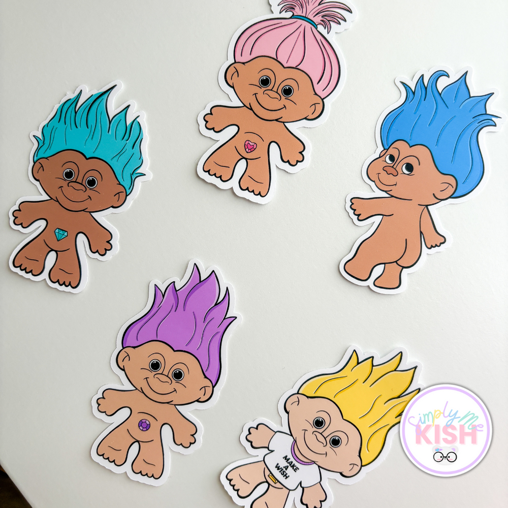 Bejeweled Trolls | Sticker Die Cuts (ONLINE ORDER ONLY)
