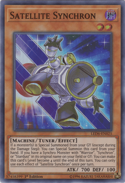 Satellite Synchron [LED6-EN025] Super Rare (ONLINE ORDER ONLY)