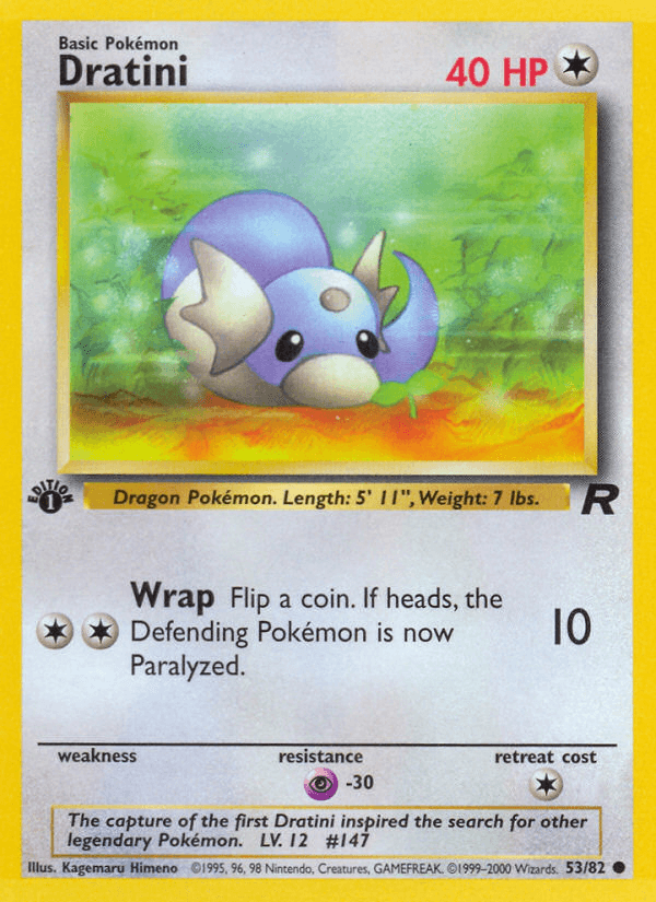 Dratini (53/82) [Team Rocket 1st Edition] (Online Only)