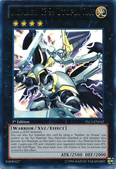Number C39: Utopia Ray [YS13-EN042] Ultra Rare (ONLINE ORDER ONLY)