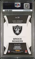 Graded 2024 Panini Totally Certified Brock Bowers #23 Sunday Special Blue /199 Rookie RC Football Card PSA 10 Gem Mint (ONLINE ORDER ONLY)