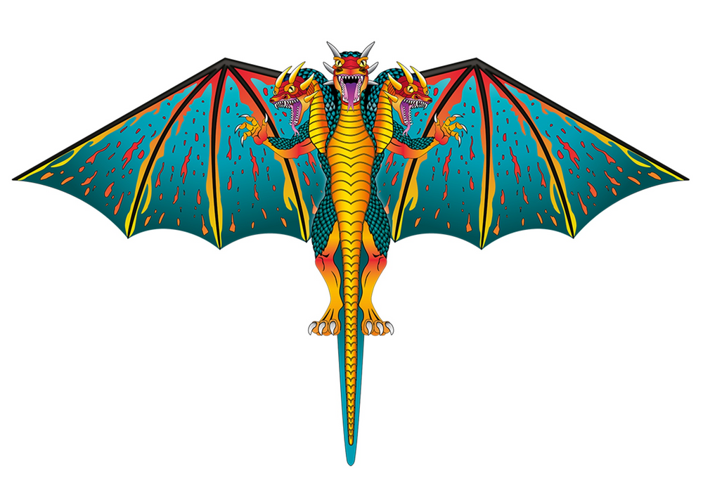 3 Headed Ultra Nylon 74 inch Wingspan Dragon (ONLINE ORDER ONLY)