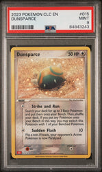 2023 POKEMON CHARIZARD & HO-OH ex DECK DUNSPARCE #15 PSA 9 (Online Order Only)