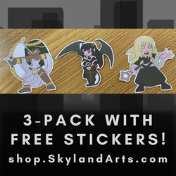 Dark-Hunter Wave1B 3-Pin Pack + FREE STICKERS + save on shipping! (ONLINE ORDER ONLY)