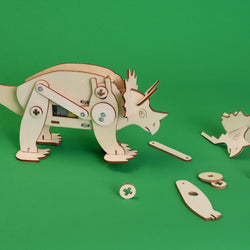 Dinosaur Robot Triceratops DIY Kit, Educational STEM Toy (ONLINE ORDER ONLY)