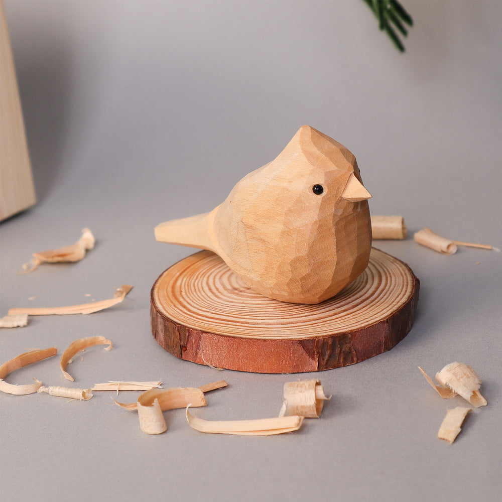Hand Carved Cardinal Bird, Unique Gift for Loved Ones (ONLINE ORDER ONLY)