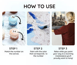 Hogwarts Castle - Paint By Numbers Kit (ONLINE ORDER ONLY)