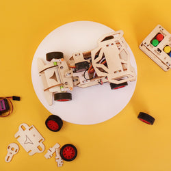 Steering Remote-Controlled Car DIY Kit, Educational STEM Toy (ONLINE ORDER ONLY)