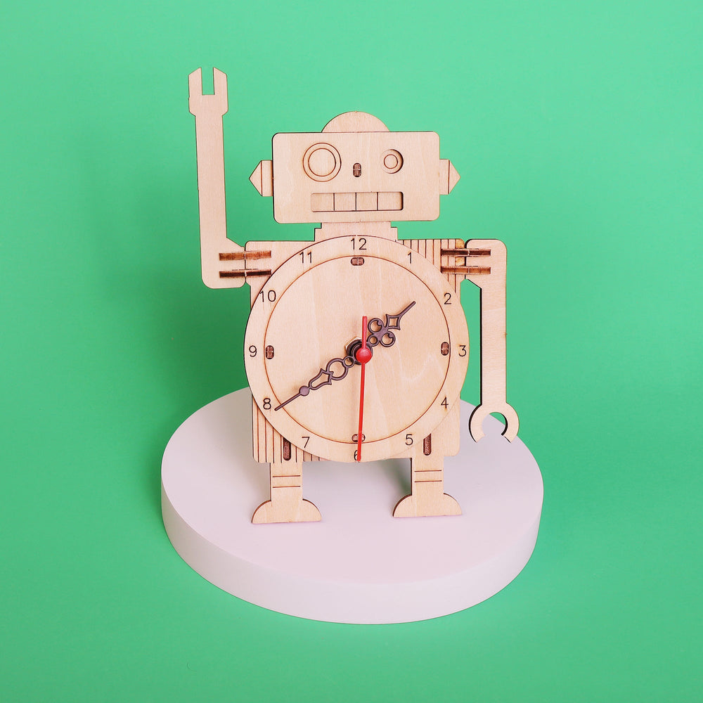 Robot Clock DIY Kit, Educational STEM Toy (ONLINE ORDER ONLY)