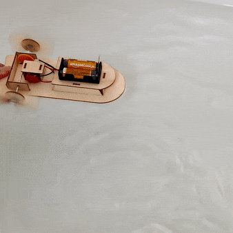 Paddlewheel Boat DIY Kit, Educational STEM Toy (ONLINE ORDER ONLY)