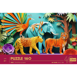 Trefl Kids 40th Anniversary Jungle 160 Piece Paper Art Puzzle (ONLINE ORDER ONLY)