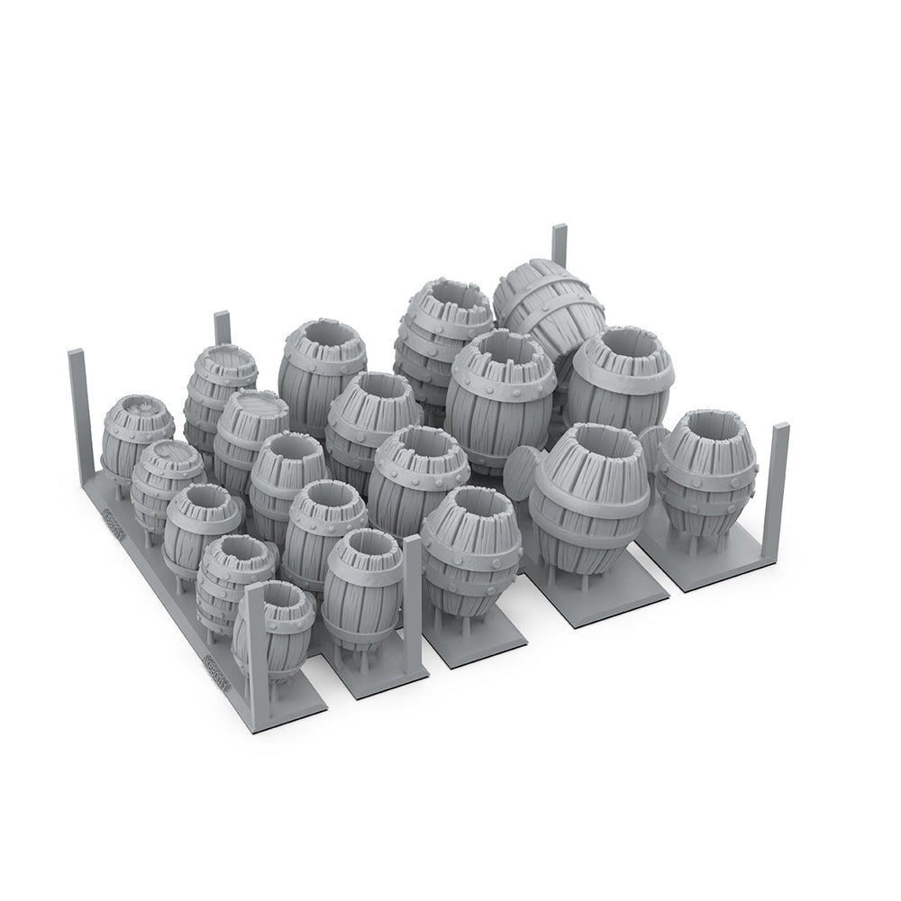 AK Interactive Basing Bits: Wood Barrels (32 Pieces) (ONLINE ORDER ONLY)