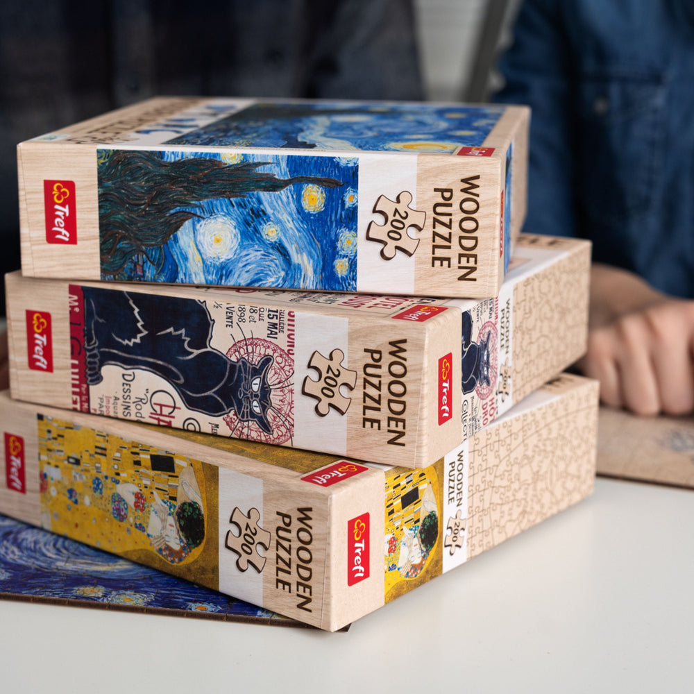 Trefl Wood Craft 200 Piece Wooden Puzzle - The Starry Night - Vincent van Gogh (ONLINE ORDER ONLY)