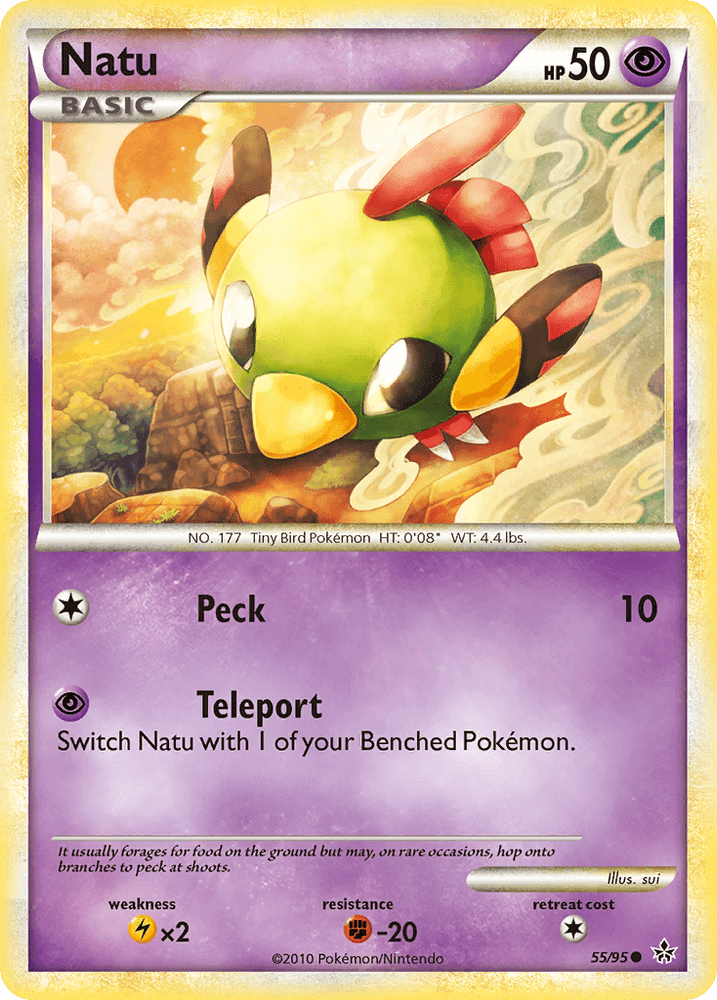 Natu (55/95) [HeartGold & SoulSilver: Unleashed] (Online Only)