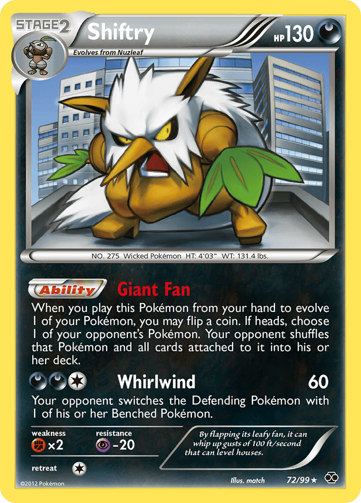 Shiftry (72/99) [Black & White: Next Destinies] (Online Only)