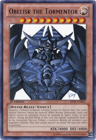Obelisk the Tormentor [BP01-EN021] Rare (ONLINE ORDER ONLY)