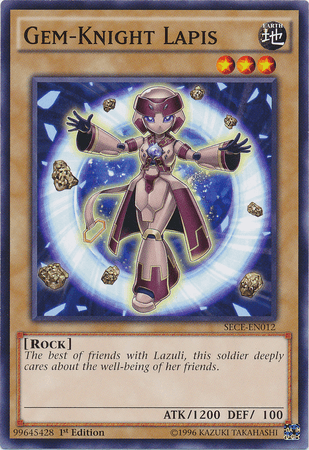 Gem-Knight Lapis [SECE-EN012] Common (ONLINE ORDER ONLY)