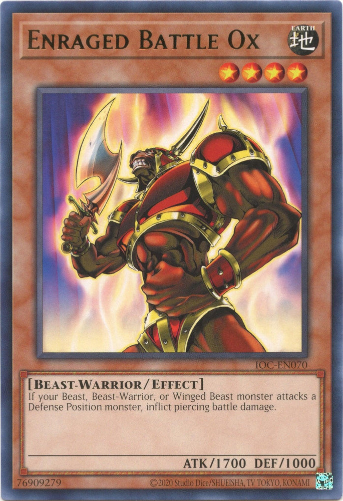 Enraged Battle Ox (25th Anniversary) [IOC-EN070] Rare (ONLINE ORDER ONLY)