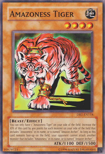 Amazoness Tiger [DR1-EN118] Common (ONLINE ORDER ONLY)