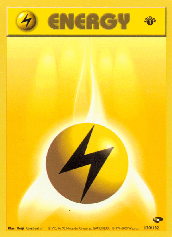 Lightning Energy (130/132) [Gym Challenge 1st Edition] (Online Only)
