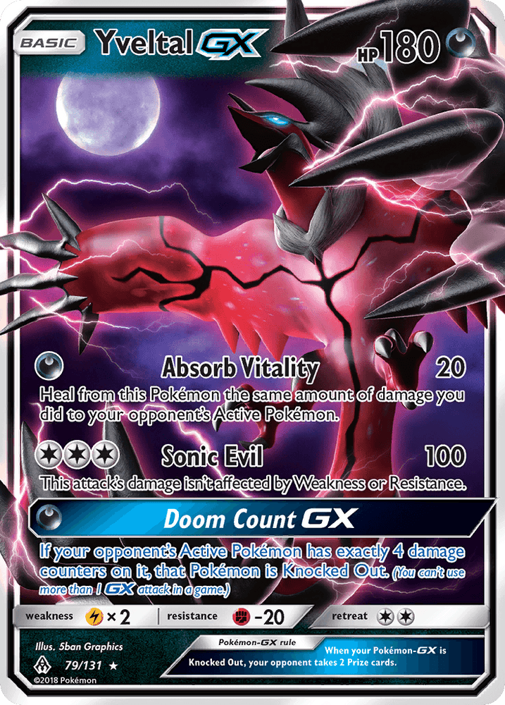 Yveltal GX (79/131) [Sun & Moon: Forbidden Light] (Online Only)