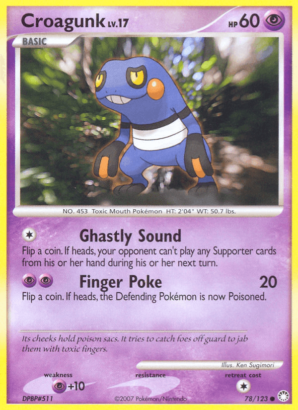 Croagunk (78/123) [Diamond & Pearl: Mysterious Treasures] (Online Only)