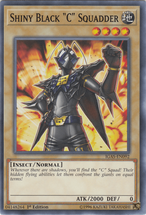 Shiny Black "C" Squadder [IGAS-EN092] Common (ONLINE ORDER ONLY)