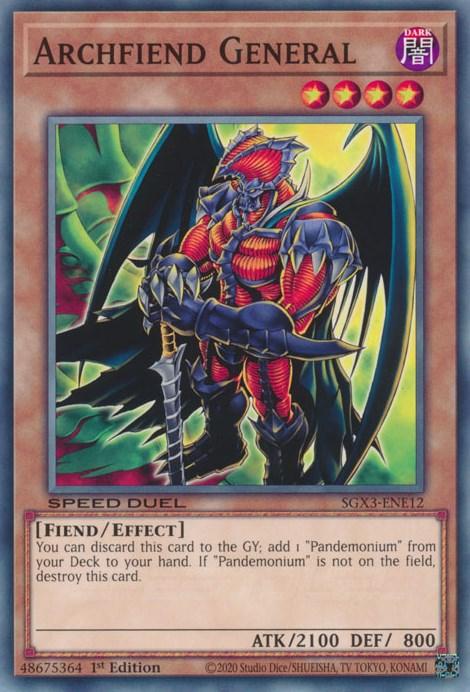 Archfiend General [SGX3-ENE12] Common (ONLINE ORDER ONLY)