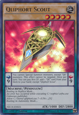 Qliphort Scout [NECH-EN021] Ultra Rare (ONLINE ORDER ONLY)