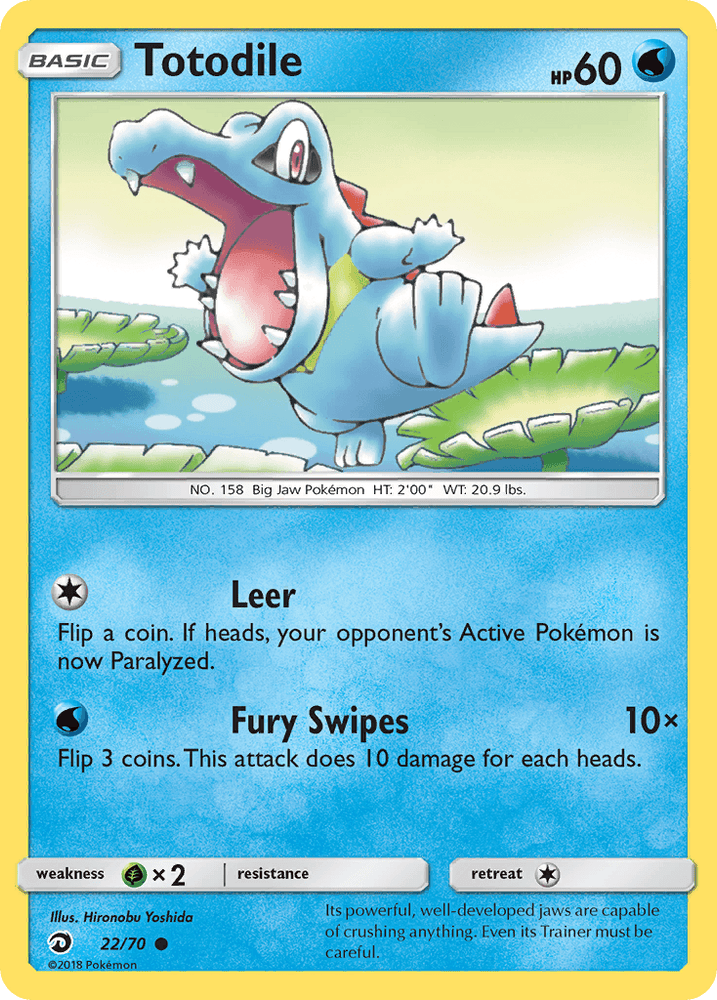 Totodile (22/70) [Sun & Moon: Dragon Majesty] (Online Only)
