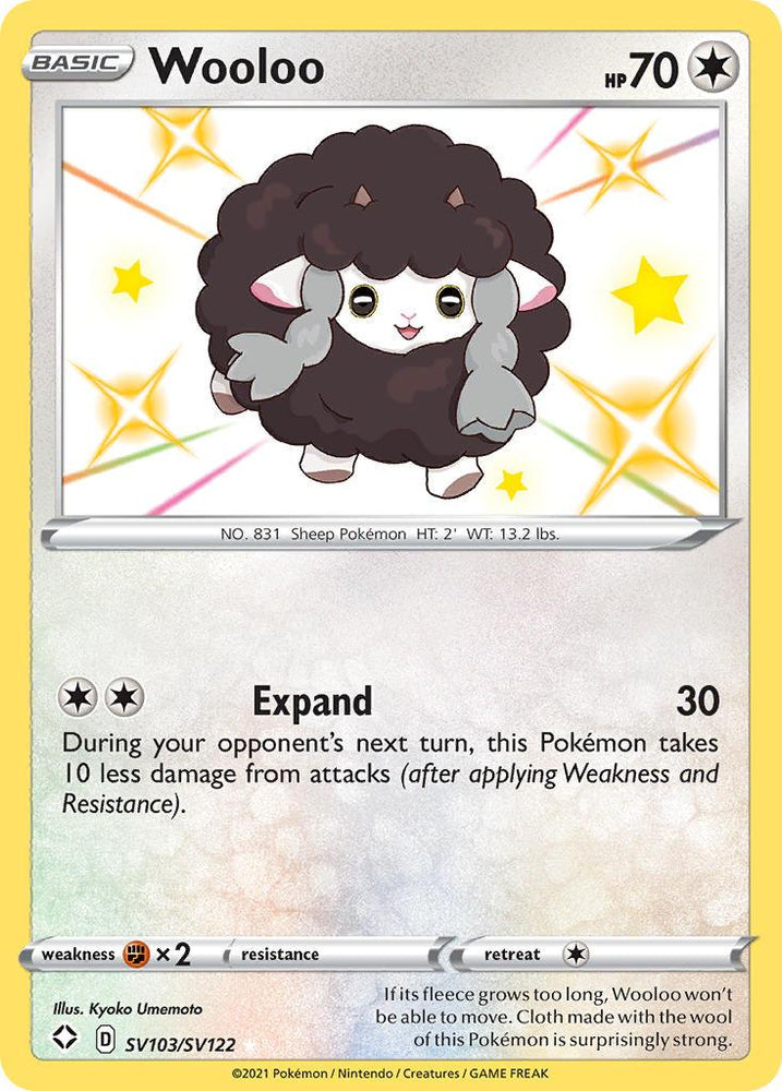 Wooloo (SV103/SV122) [Sword & Shield: Shining Fates] (Online Only)