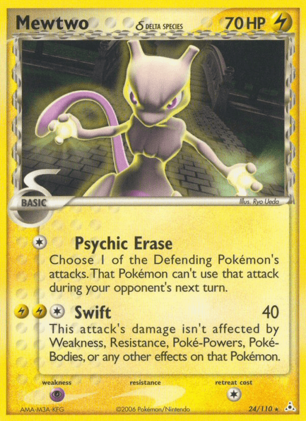 Mewtwo (24/110) (Delta Species) [EX: Holon Phantoms] (Online Only)
