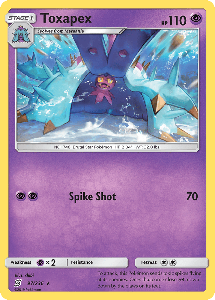 Toxapex (97/236) [Sun & Moon: Unified Minds] (Online Only)