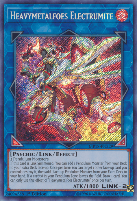 Heavymetalfoes Electrumite [MP18-EN229] Secret Rare (ONLINE ORDER ONLY)