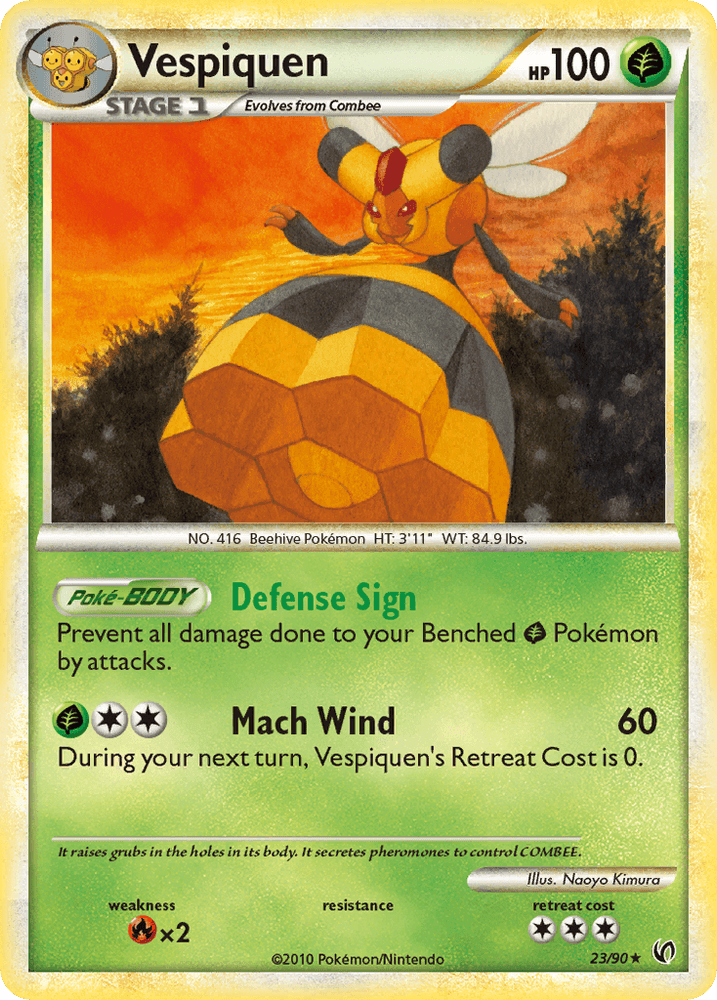 Vespiquen (23/90) [HeartGold & SoulSilver: Undaunted] (Online Only)