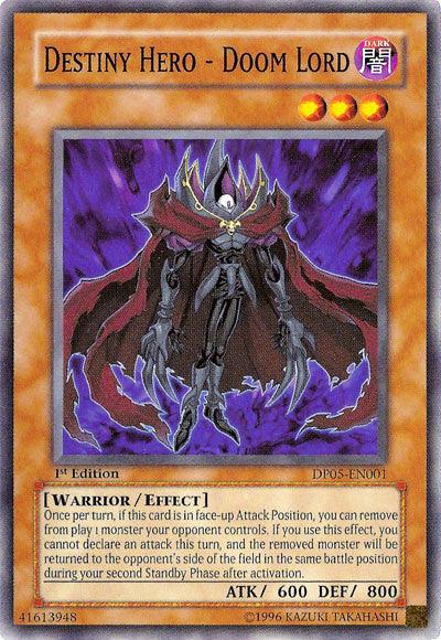 Destiny Hero - Doom Lord [DP05-EN001] Common (ONLINE ORDER ONLY)