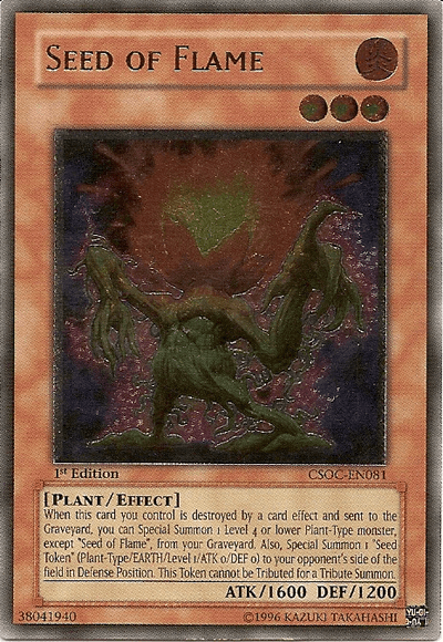 Seed of Flame (UTR) [CSOC-EN081] Ultimate Rare (ONLINE ORDER ONLY)