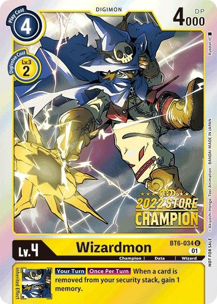 Wizardmon [BT6-034] (2022 Store Champion) [Double Diamond Promos] (ONLINE ORDER ONLY)