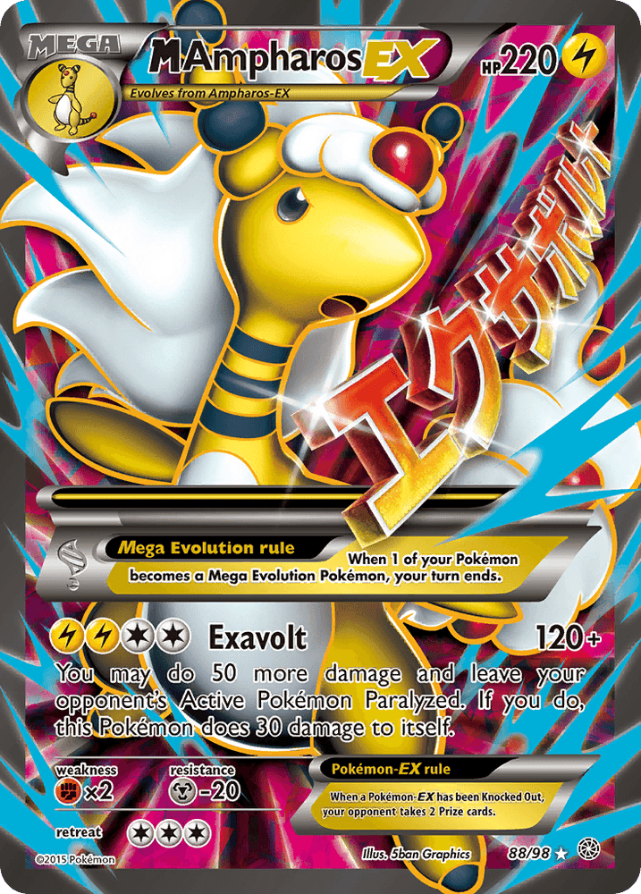 M Ampharos EX (88/98) [XY: Ancient Origins] (Online Only)