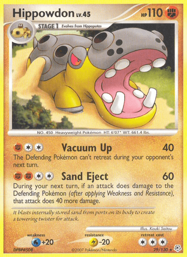 Hippowdon (29/130) [Diamond & Pearl: Base Set] (Online Only)