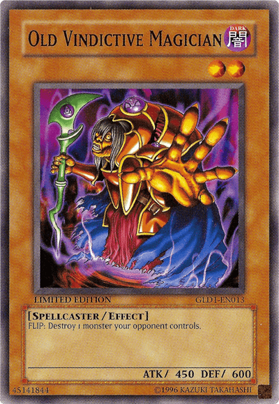 Old Vindictive Magician [GLD1-EN013] Common (ONLINE ORDER ONLY)