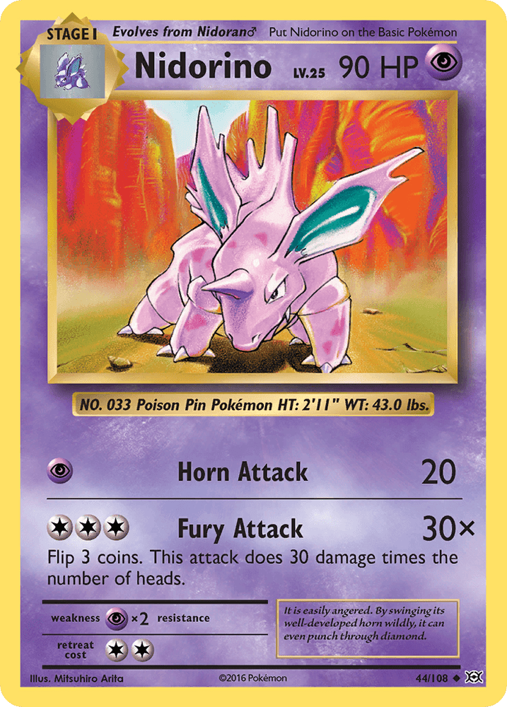 Nidorino (44/108) [XY: Evolutions] (Online Only)