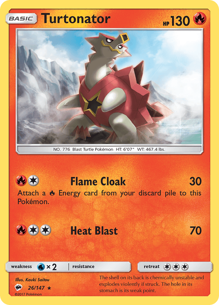 Turtonator (26/147) [Sun & Moon: Burning Shadows] (Online Only)