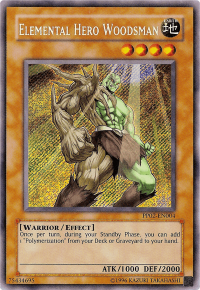 Elemental Hero Woodsman [PP02-EN004] Secret Rare (ONLINE ORDER ONLY)