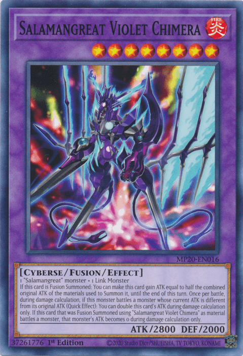 Salamangreat Violet Chimera [MP20-EN016] Common (ONLINE ORDER ONLY)