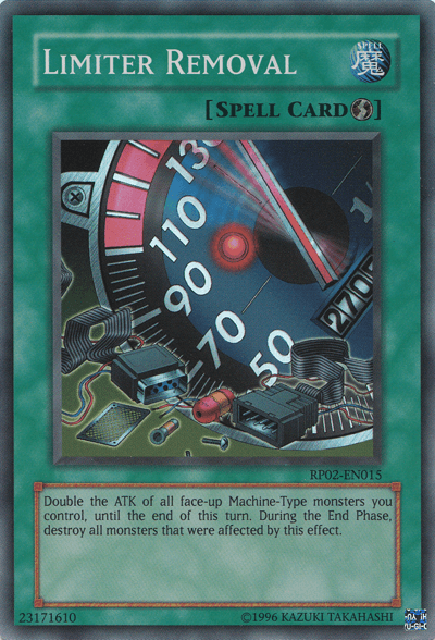 Limiter Removal [RP02-EN015] Super Rare (ONLINE ORDER ONLY)