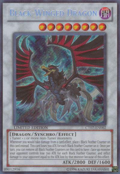Black-Winged Dragon [CT07-EN002] Secret Rare (ONLINE ORDER ONLY)
