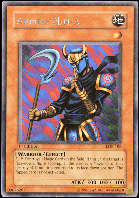 Armed Ninja [LOB-106] Rare (ONLINE ORDER ONLY)
